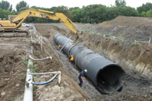 Stormwater piping.